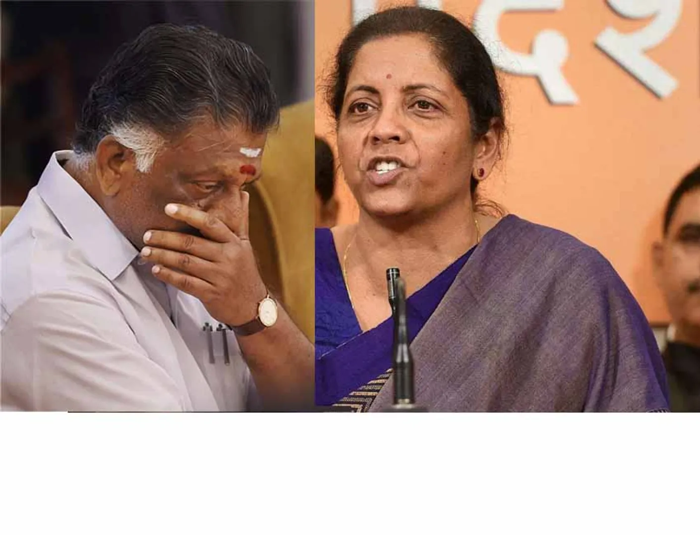 o panneerselvam - nirmala sitharaman 